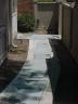 Patterned Flagstone Sidewalk with Unilock Brussel Block &#039;Sandstone&#039; Border